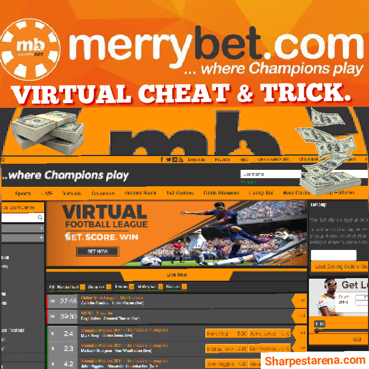 Merrybet Virtual cheat. Merrybet Virtual football league cheat and correct score trick.